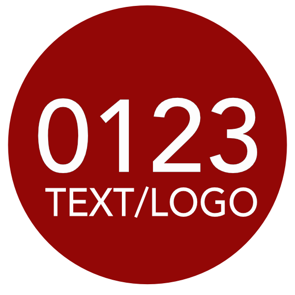 Baumnummer, Ronde, Werkzeugmarke, ø 40 mm, Stärke 1 mm, Aluminium eloxiert, 2-zeilige Laserbeschriftung