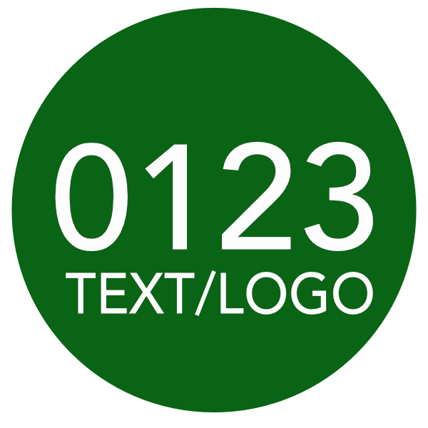 Baumnummer, Ronde, Werkzeugmarke, ø 40 mm, Stärke 1 mm, Aluminium eloxiert, 2-zeilige Laserbeschriftung