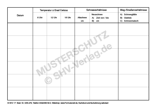 Streubuch für Gehwege, Gehstraßen und Grundstücke, mit Ringösen 4
