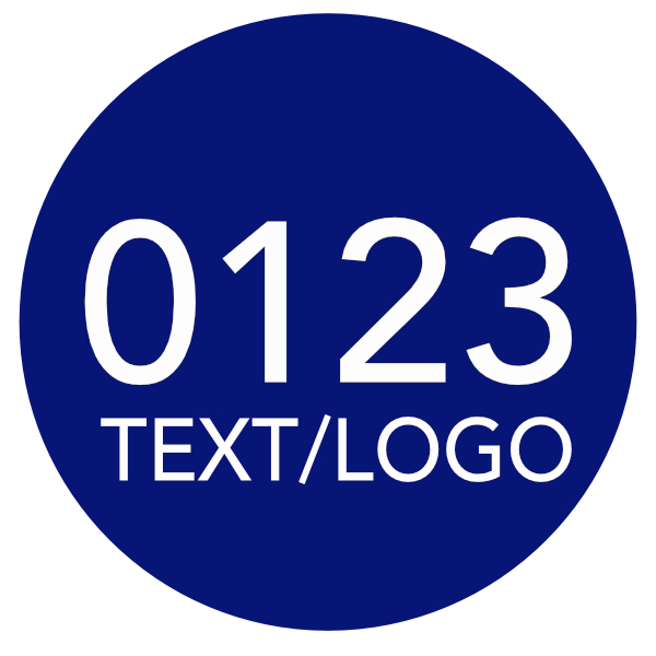 Baumnummer, Ronde, Werkzeugmarke, ø 30 mm, Stärke 1 mm, Aluminium eloxiert, 2-zeilige Laserbeschriftung