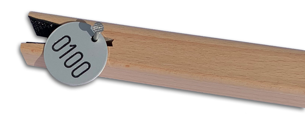 Einschlaghilfe für Baummarken, Holzausführung, 45 cm